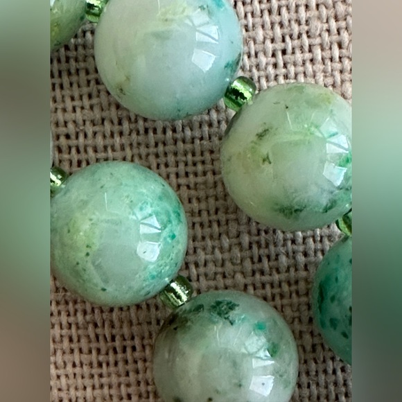 22 inch Chrysocolla gemstone bead necklace NWOT - Picture 11 of 13